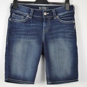 Silver Jeans Shorts Womens SUKI 29W Bermudas
